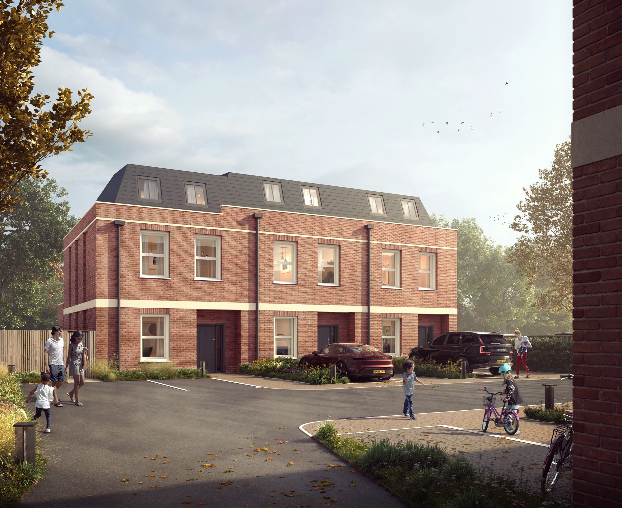 Architectural visualisation of The Elms, High Barnet